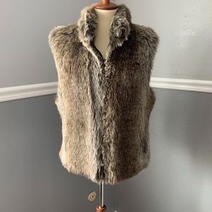 Faux fur vest - reversible